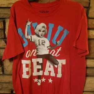 Marilyn Monroe Shirt XL Red Graphic t JuJu Beat B4